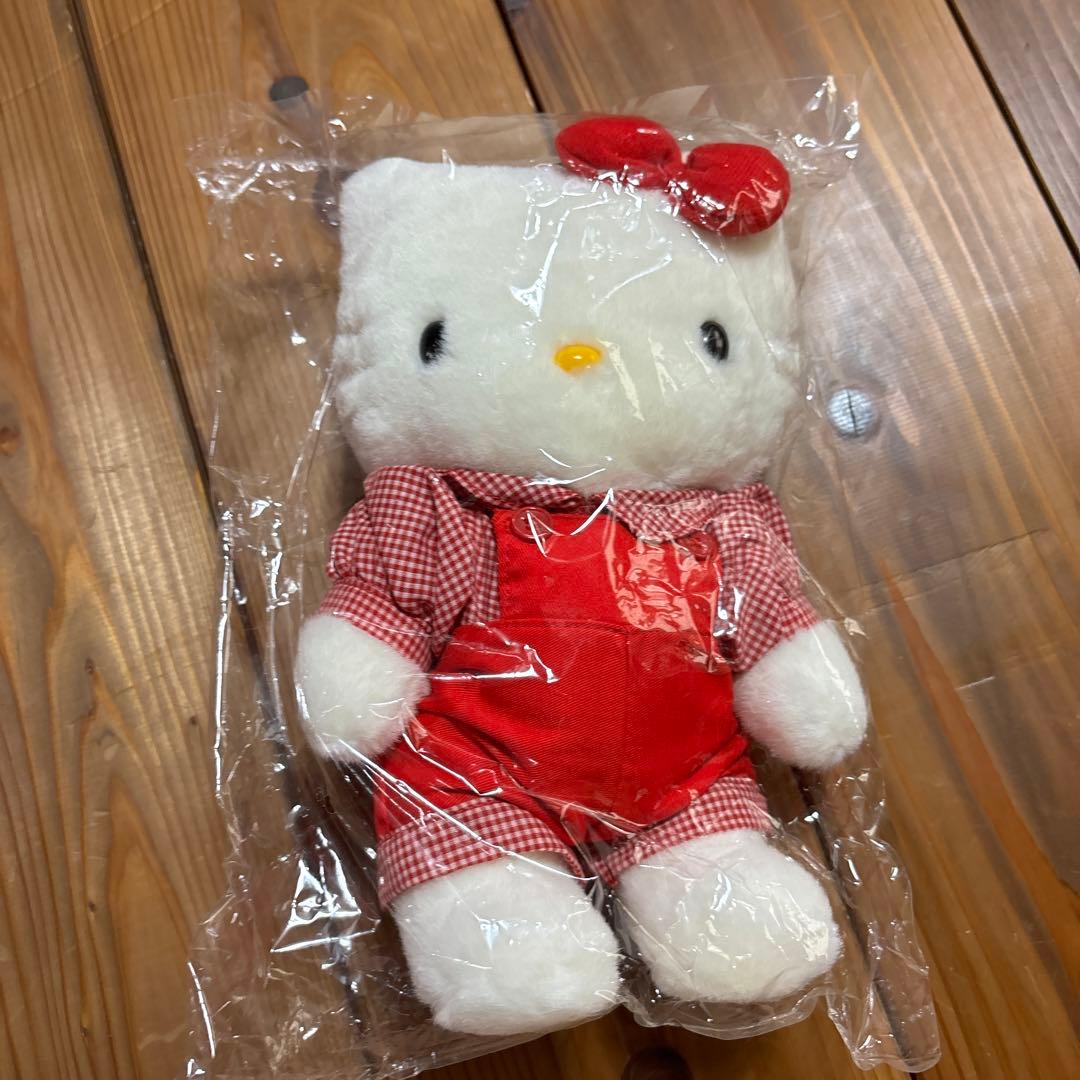 【未開封(ぬいぐるみのみ)】ハローキティ　ぬいぐるみ　箱付き