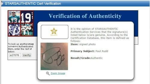 直筆サイン入り写真 ポール・ラッド アントマン/フレーム別/SA鑑定済