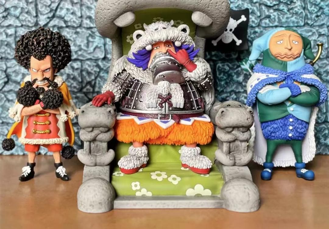 ワンピース Yz ワポル 3点 ガレージキット ガレキ スタチュー フィギュア