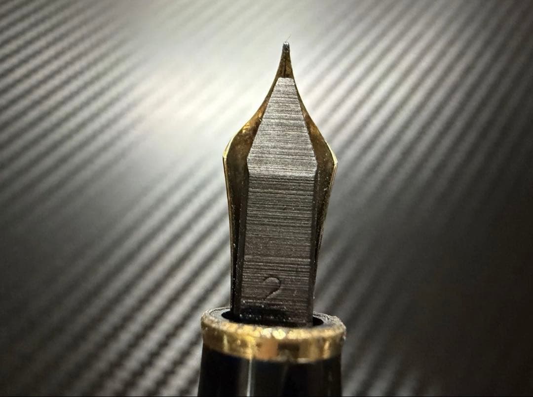 極美品 エボナイト芯 モンブラン 144 ブラック 全金 EF 極細字 万年筆