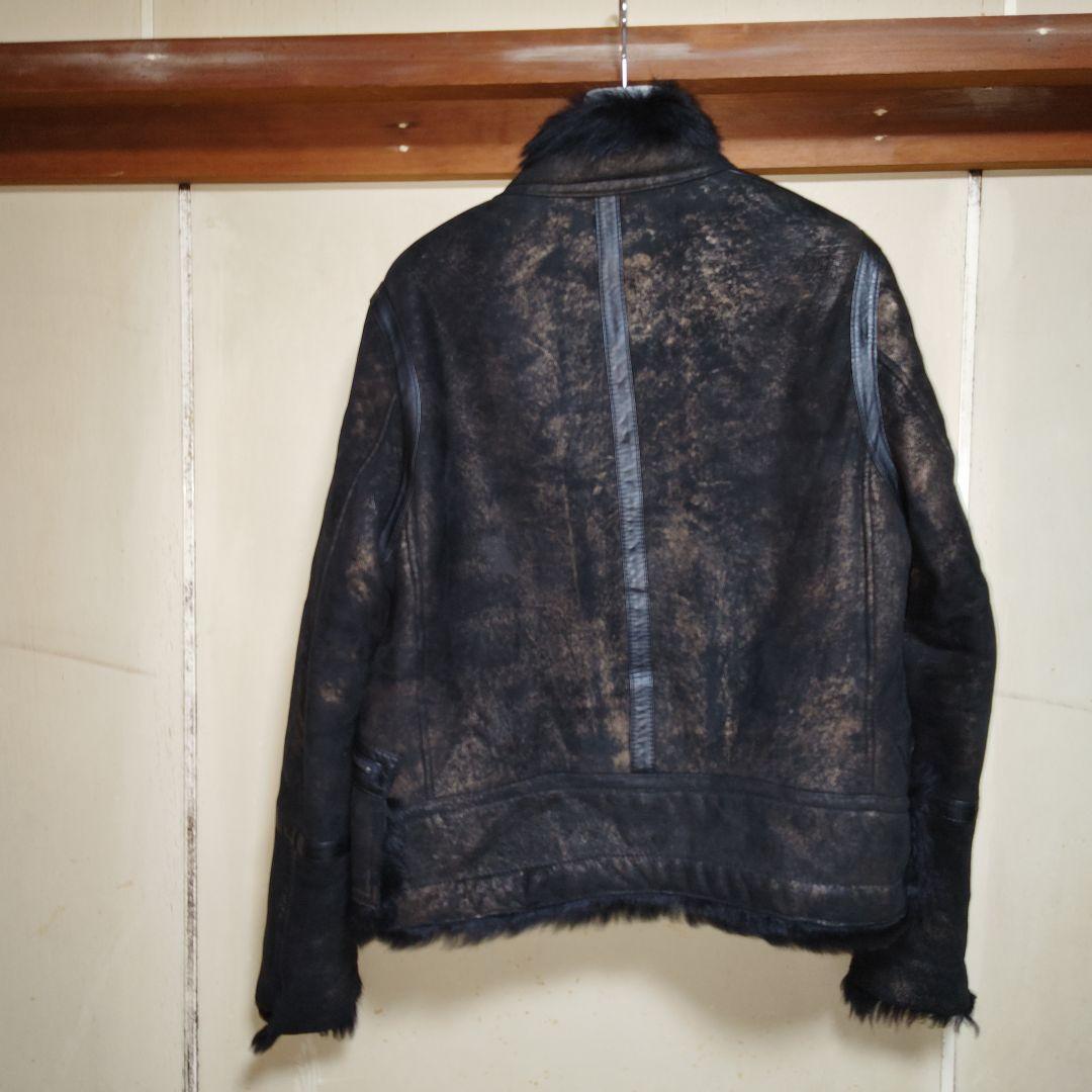 1/2まで わたがしたわし様専用 コムサ デ モード 総裏毛皮 ライダース