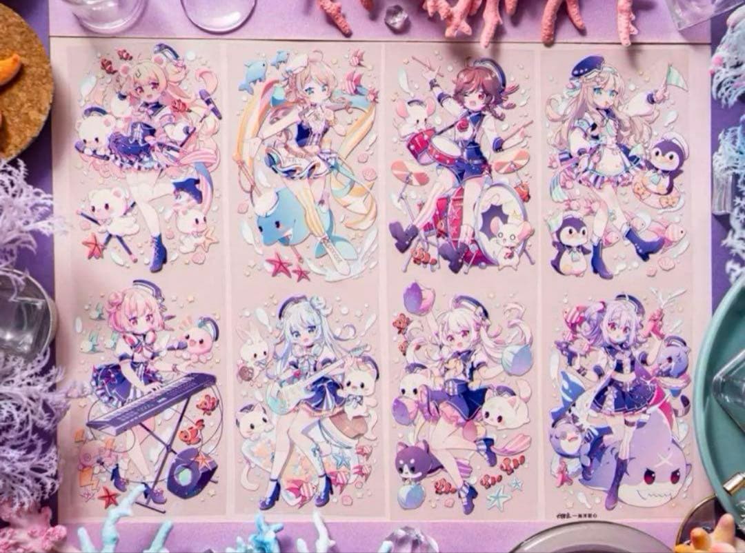 ♡SALE♡彩虹 6cm×10m 海洋甜心 海外マスキングテープ