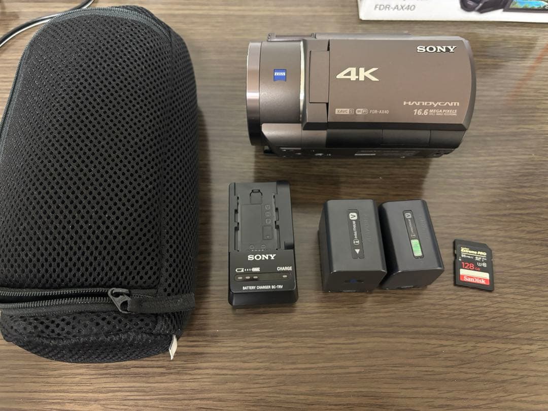 み*き様 SONY 4K ビデオカメラ FDR-AX40 ソニー ブロンズブラウ