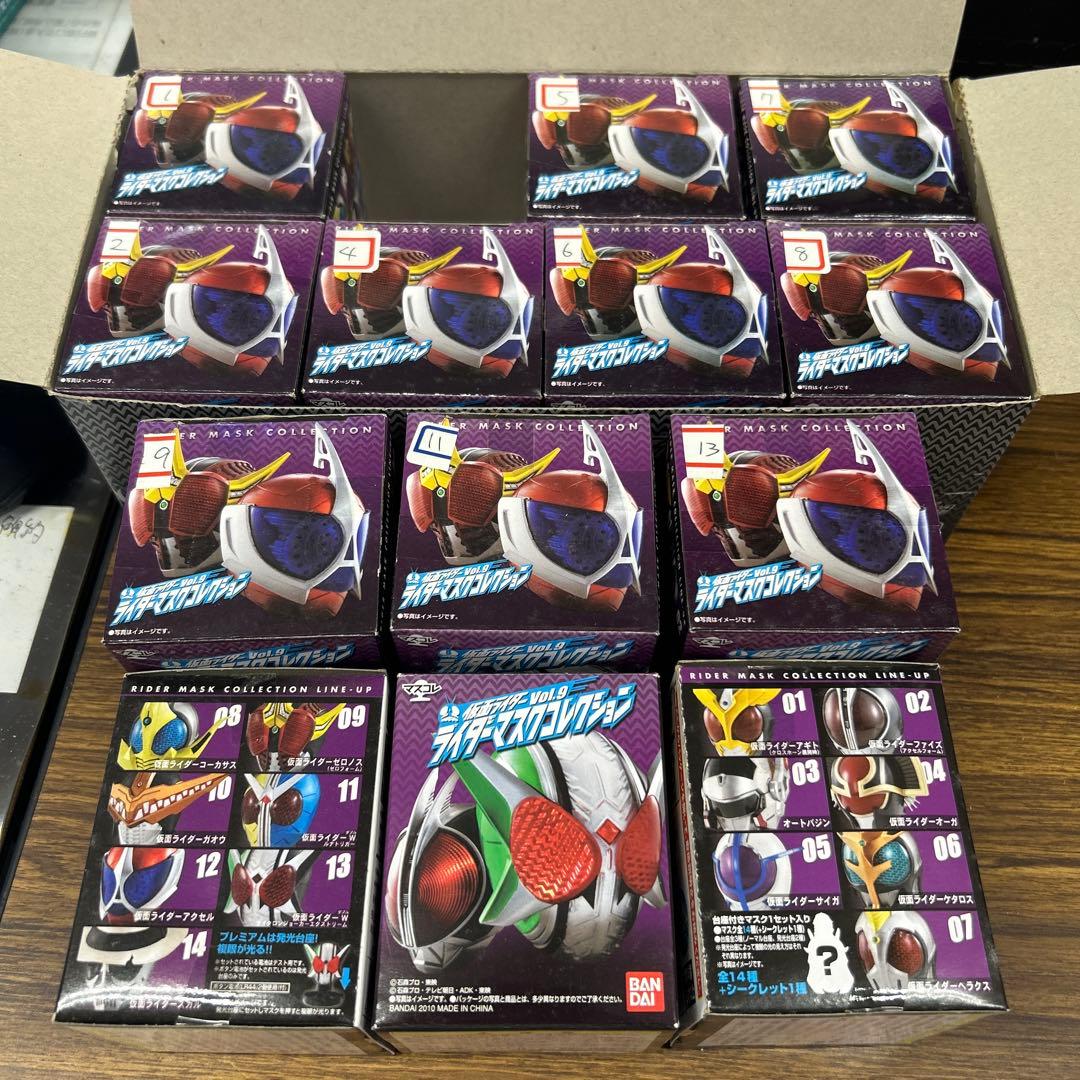 ほぼ全部内袋未開封】170種ライダーマスクコレクションダブり無まとめ