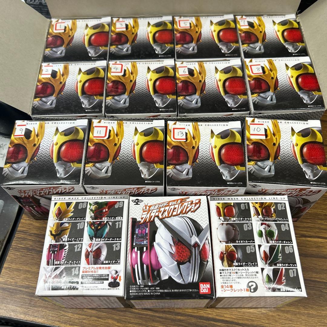 ほぼ全部内袋未開封】170種ライダーマスクコレクションダブり無まとめ