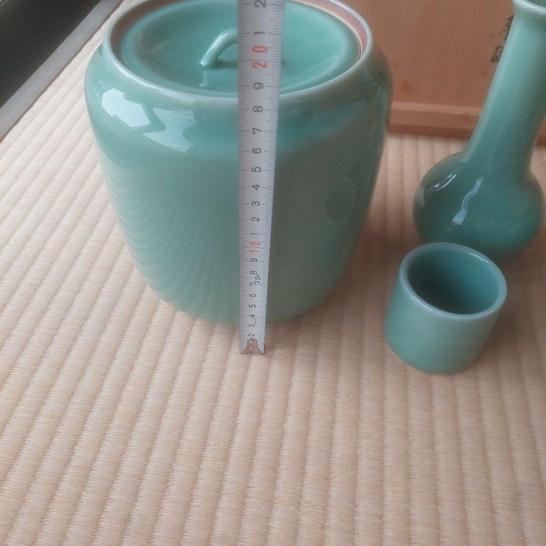 茶道具 青磁皆具 木箱付き