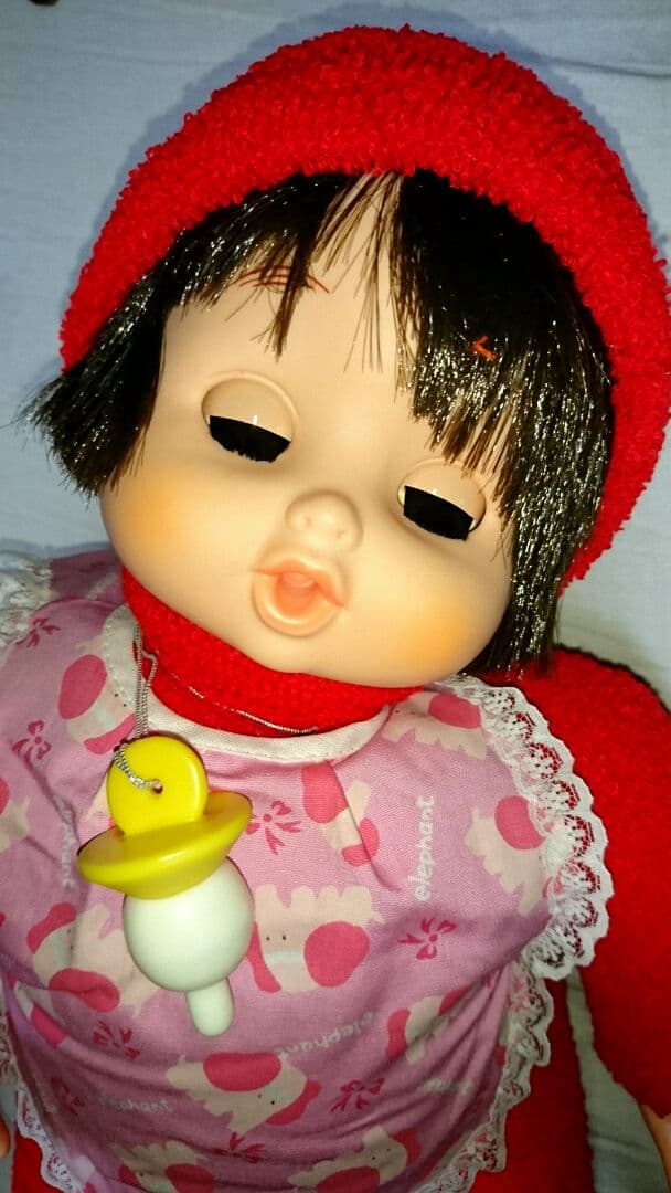レア 新品 昭和 レトロ スリーピングアイ ベビー おしゃぶり 人形 赤ちゃん