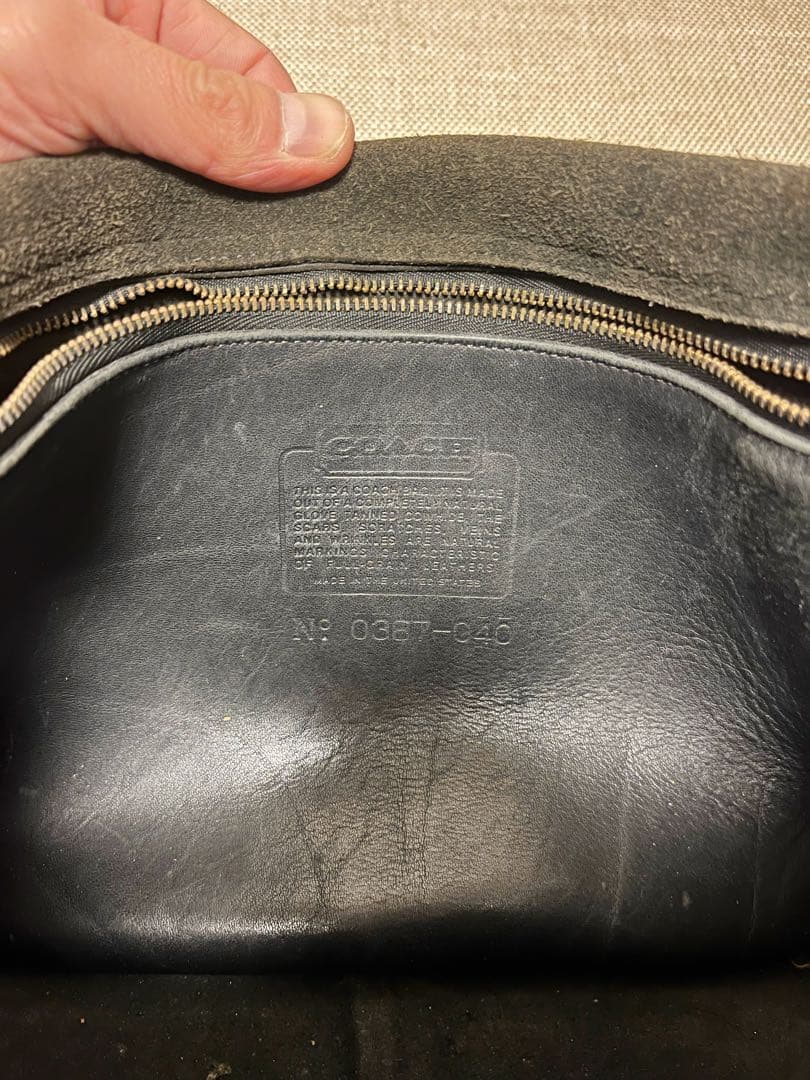 『COACH』オールドコーチ USA製 牛革 ショルダーバッグ