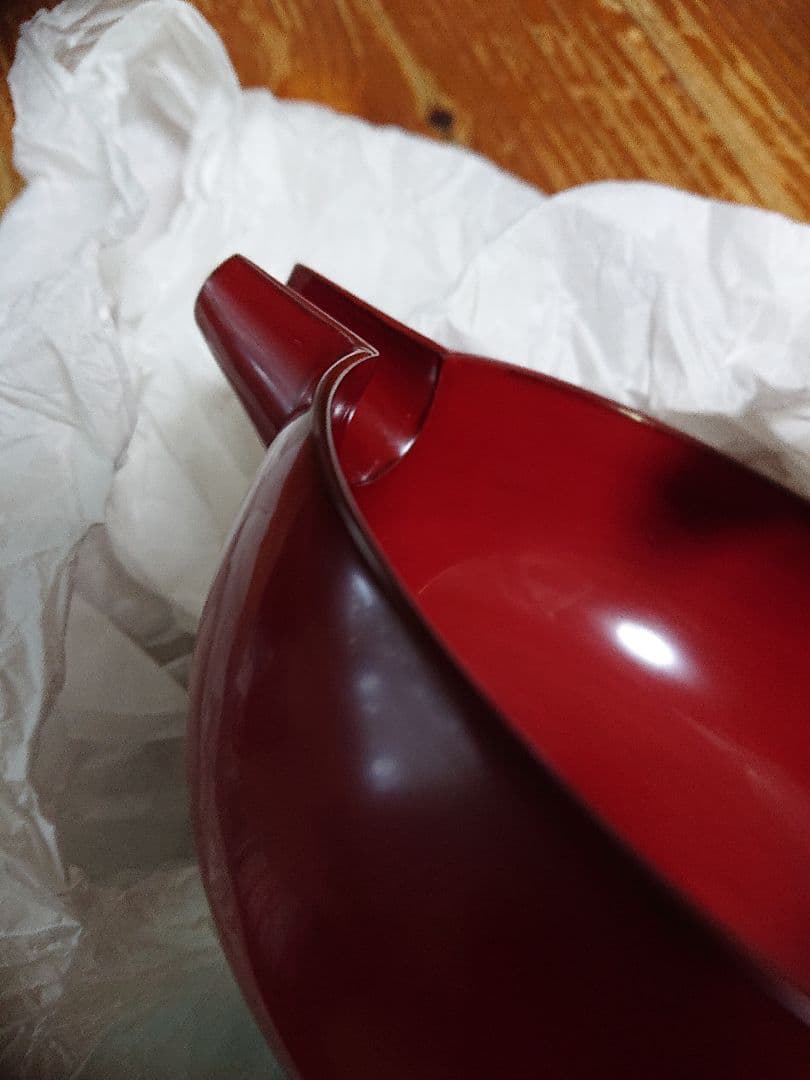 角 偉三郎 朱塗り片口 新年のお祝い事に… お値段変更　 お値引きしました…