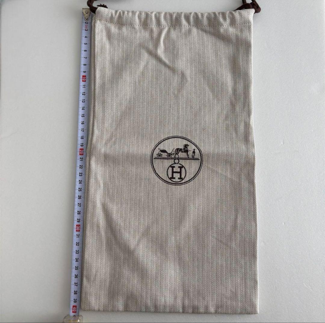 未使用】エルメス HERMES 保存袋 巾着袋 ヘリンボーン 44×22.5