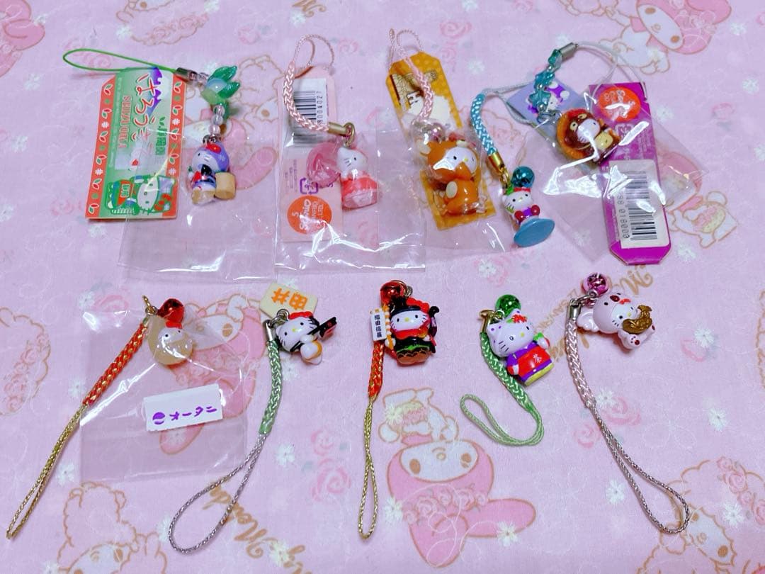 ハローキティ ご当地キティ 根付け 16種類セット 新品16個&中古6個