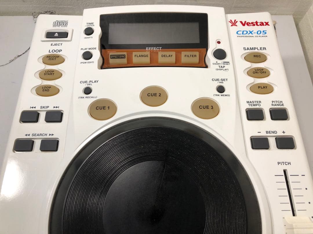 VESTAX ベスタクス CDX-05 白 純正電源ケーブル付属