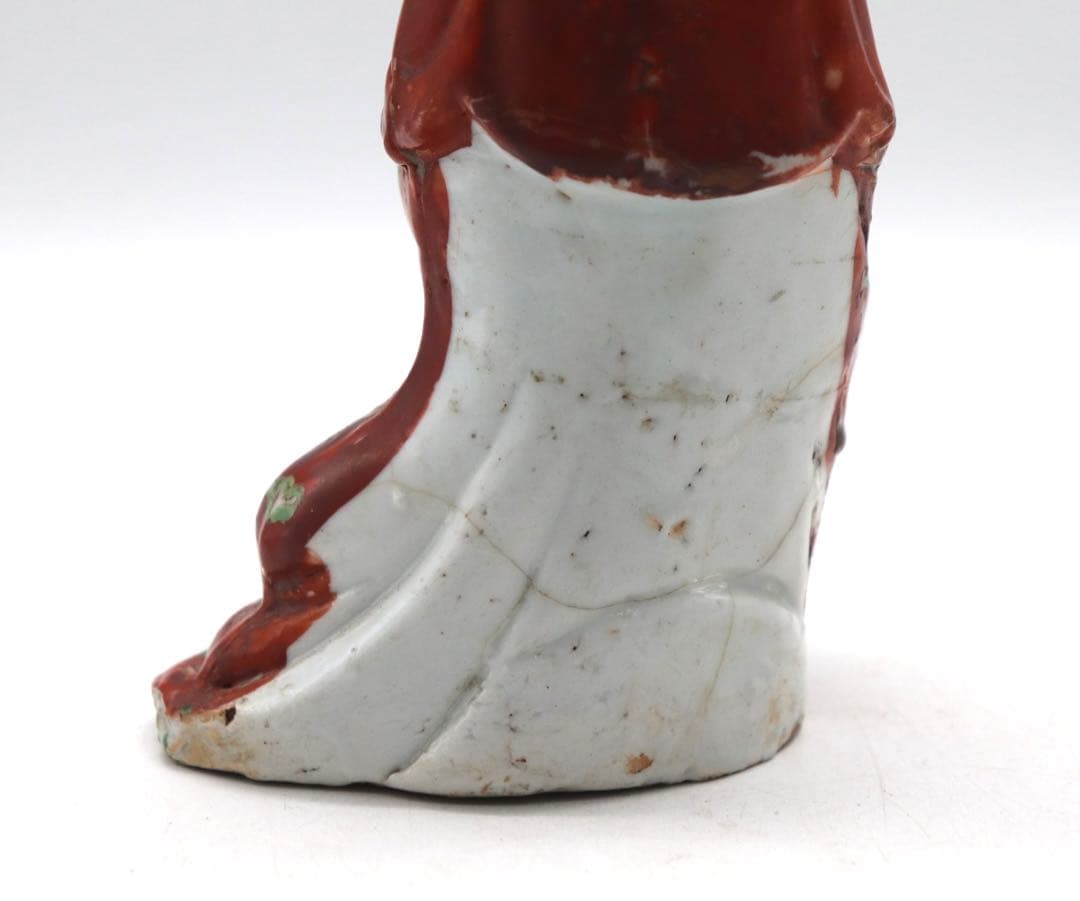 中国 清時代 粉彩 観音 送料込み1028