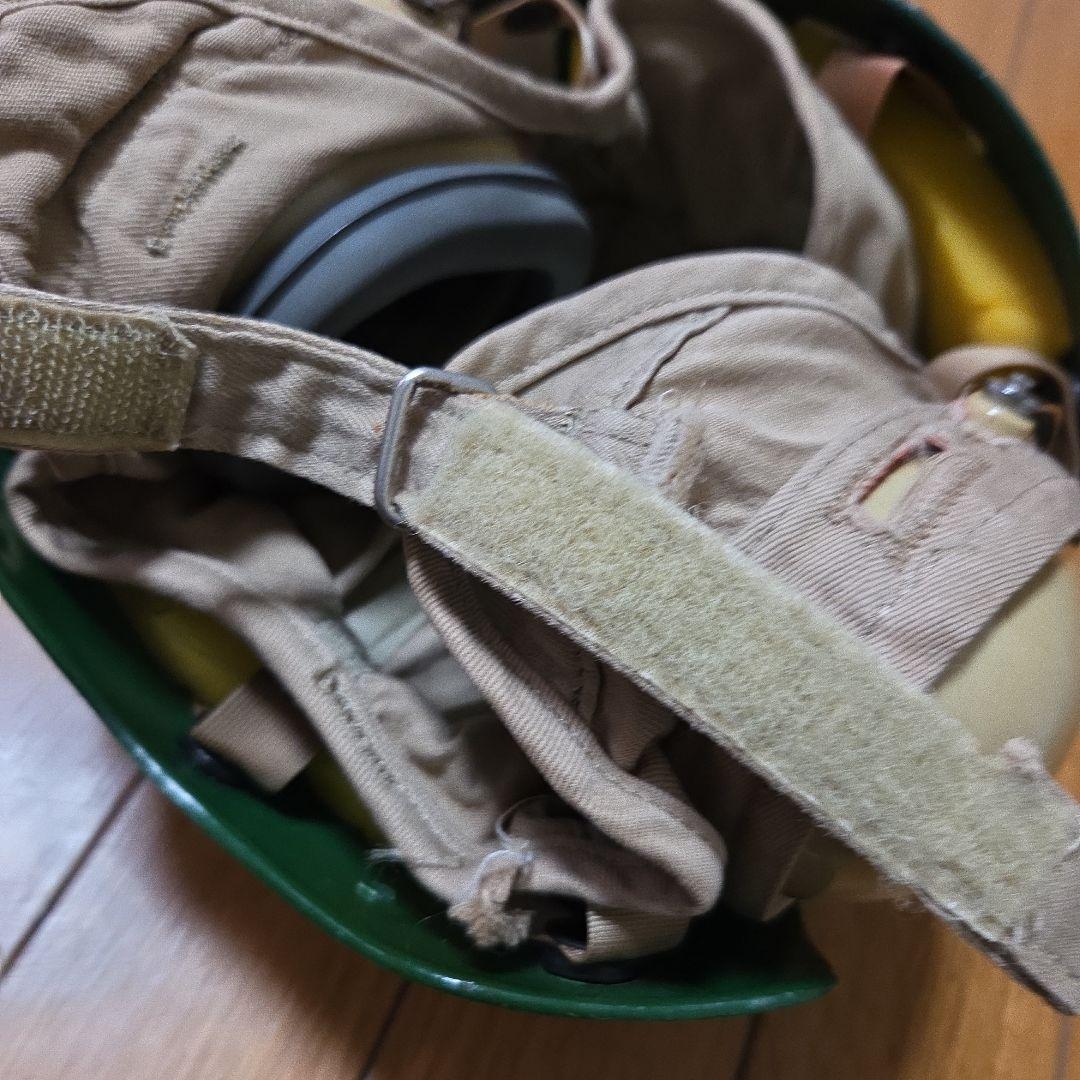 米軍 実物 フライトデッキクルー ヘルメット グリーン 7 1/2