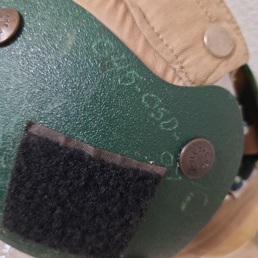 米軍 実物 フライトデッキクルー ヘルメット グリーン 7 1/2