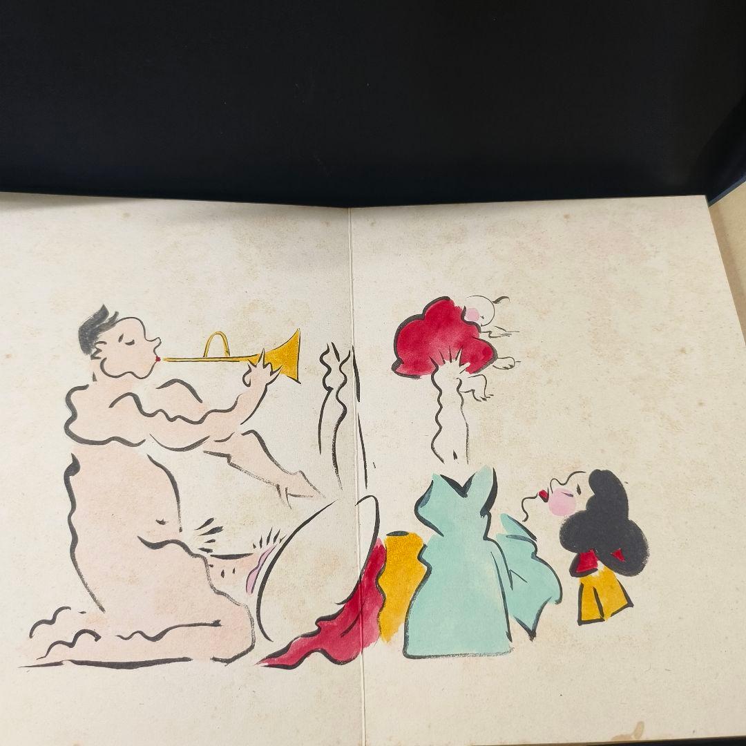 日本絵画 肉筆春画 天理教 御教祖傅 謹演 全14枚 古美術品 桐箱付 和骨董