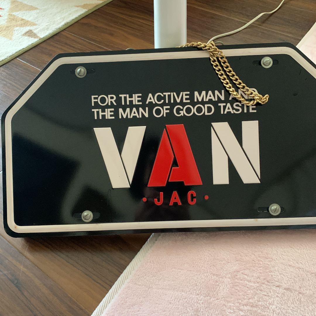 希少！VANショップ店内看板、当時もの木製サイン看板、大変貴重です。