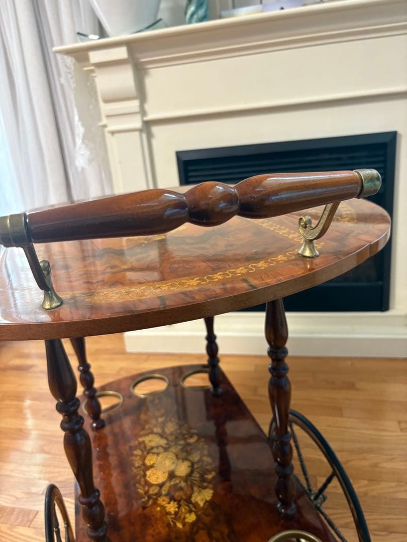 イタリア キッチンワゴン 象嵌 ヴィンテージ バタフライ - メルカリ