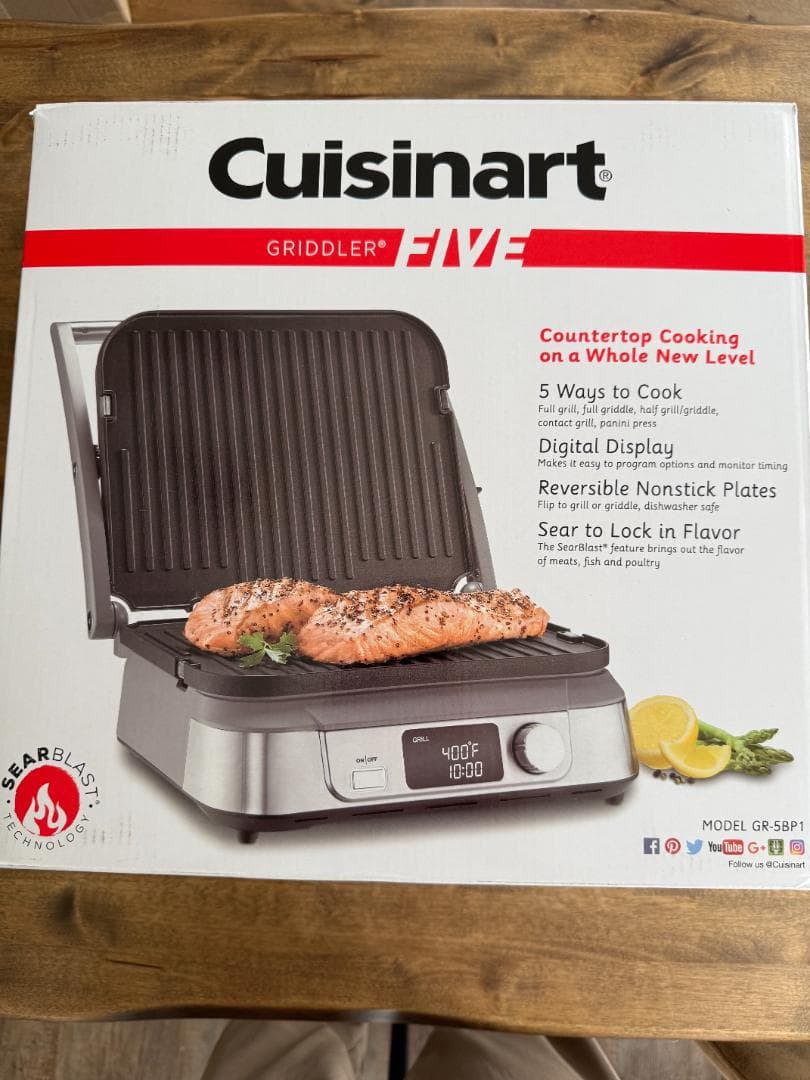 Cuisinart GR-5B 電気 プレスサンドメーカー - メルカリ