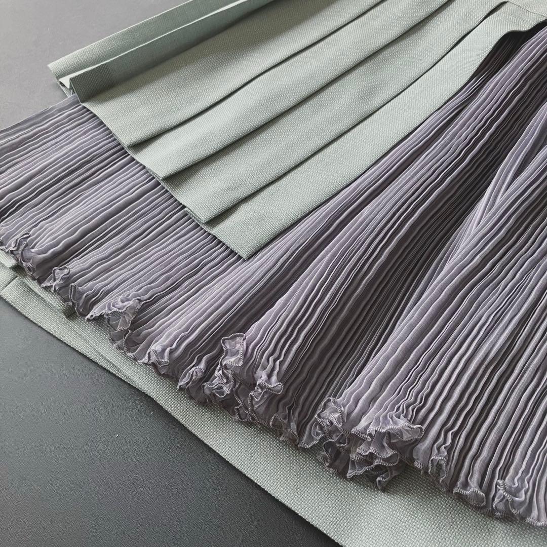 新品 ADEAM アシンメトリー スカート/size0/フォクシー/プリーツ