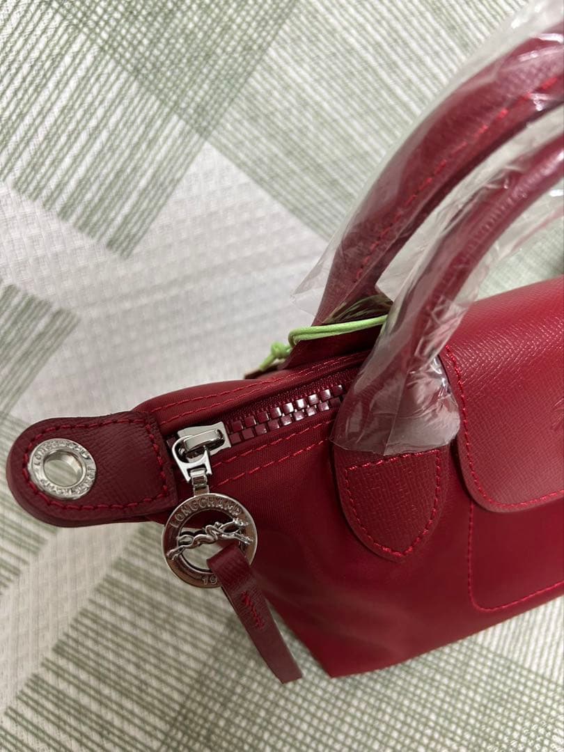 《LONGCHAMP》プリアージュ トップハンドバッグ　XS/赤