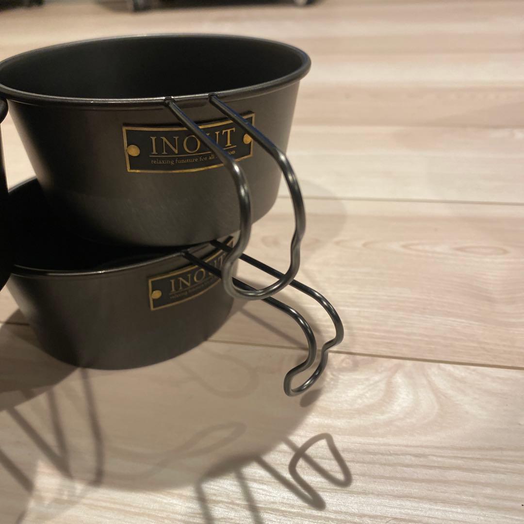 INOUT ブラック シェラカップ 4個セット