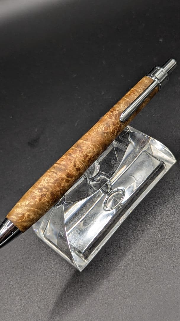 425ペン工房翌檜 極上 マーブルウッド 瘤杢 縮杢 木軸シャーペン