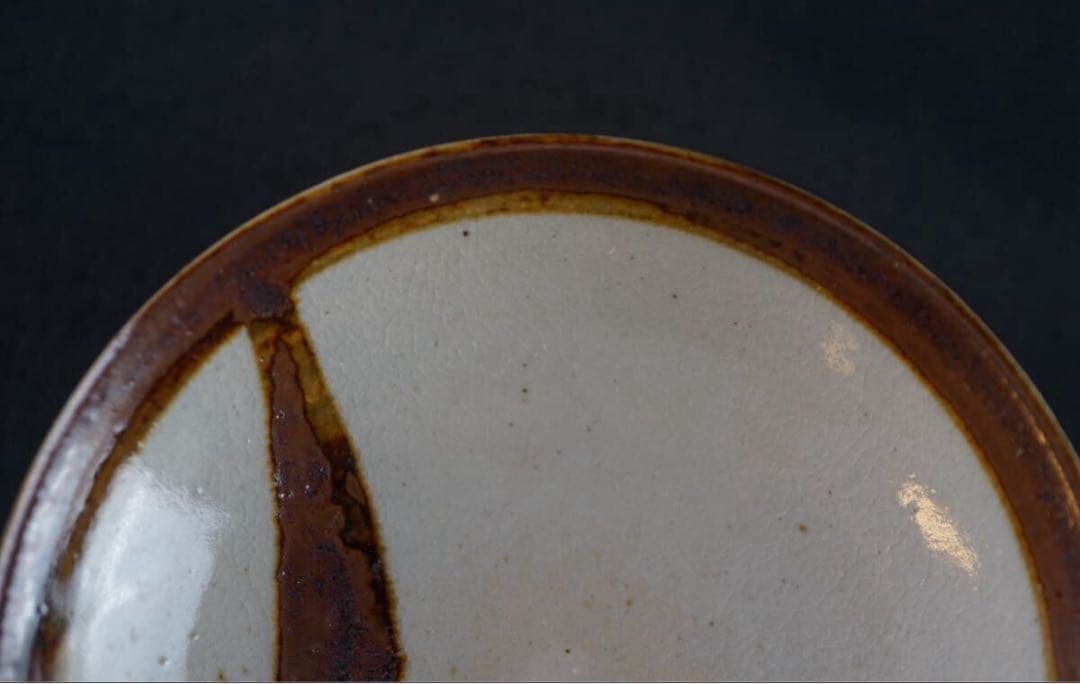 九代 白井半七 造 茶巾皿 共箱 茶道具 水屋道具 / 小皿 向