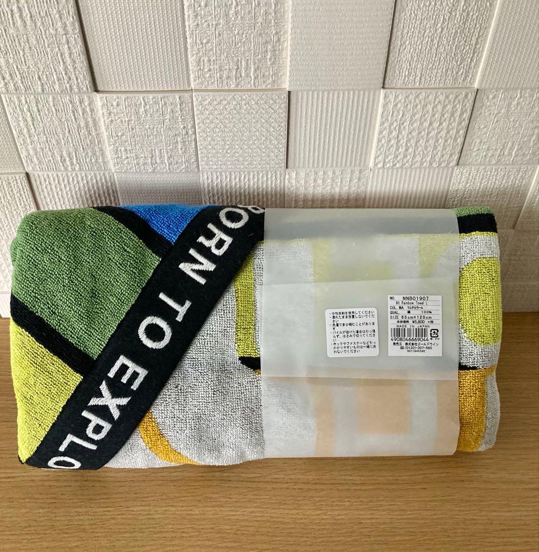 ノースフェイス バスタオル レインボー L 65×120 マルチカラー 日本製