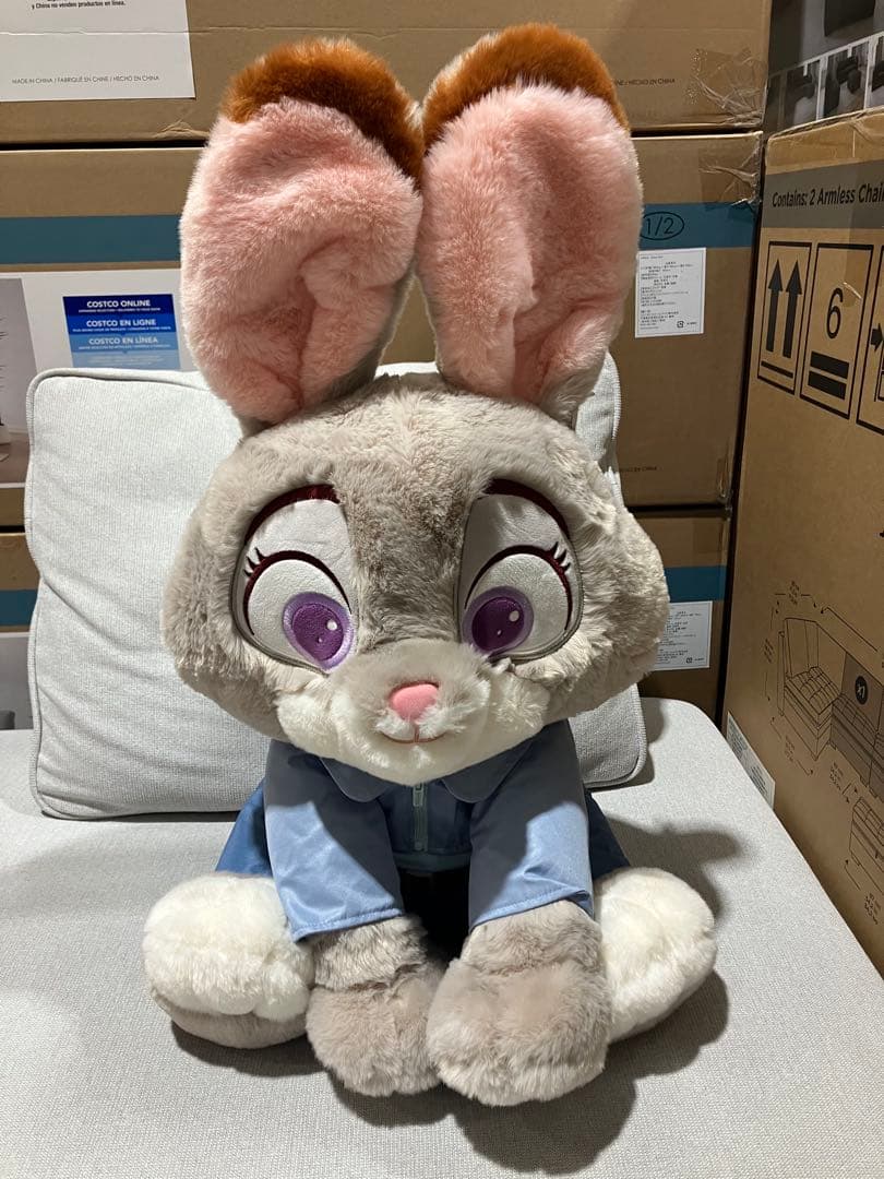 ディズニー ズートピア ビッグ ぬいぐるみ ジュディ ブランケット付き