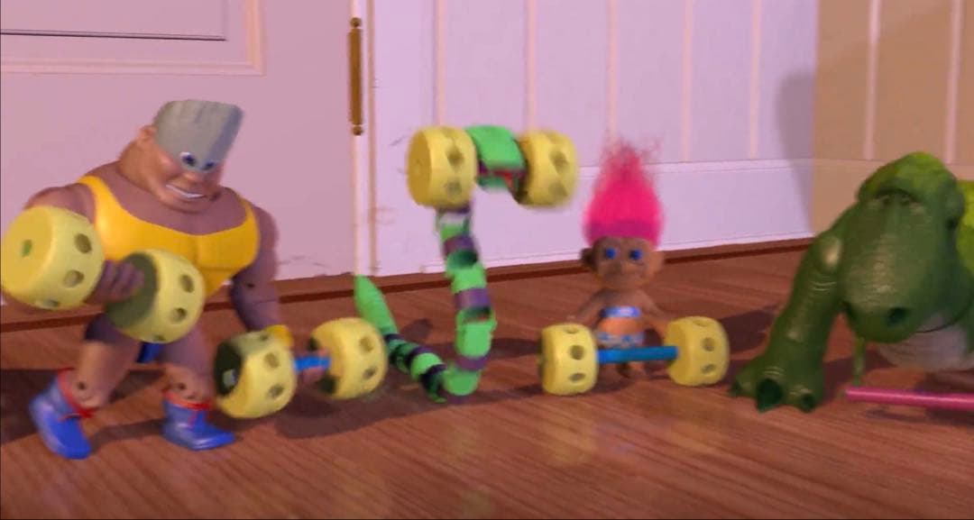 トイストーリー ロッキーフィギュア カスタマイズ証明書 +ダンベル