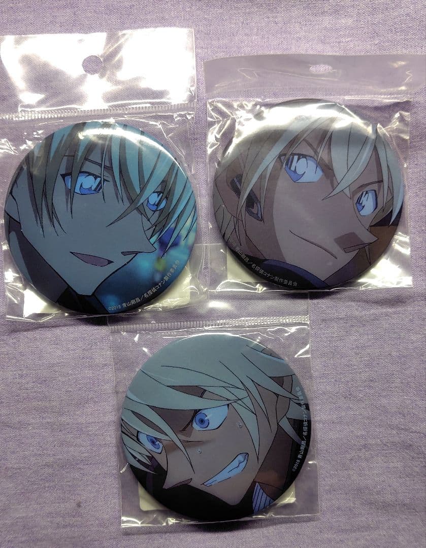 名探偵コナン 劇場版 ゼロの執行人 缶バッジ 安室 降谷 まとめ売り