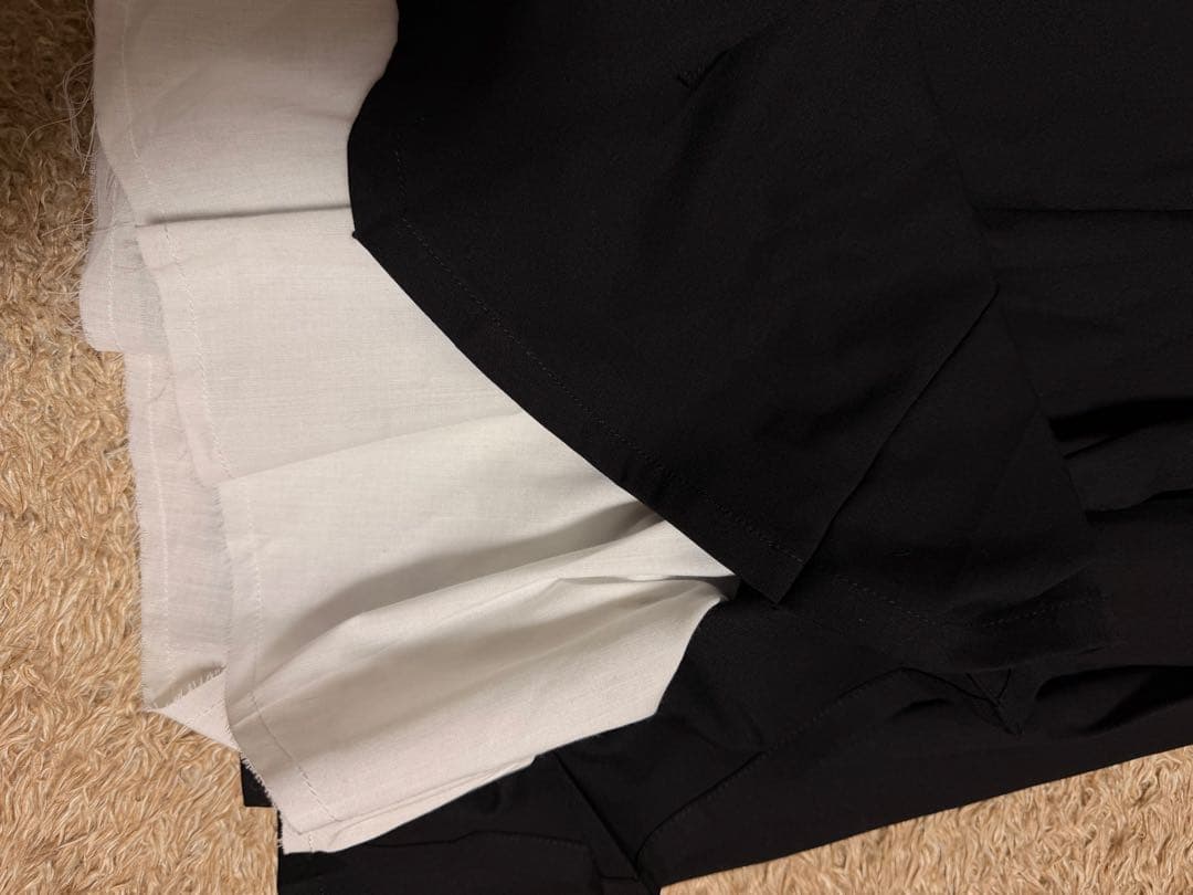 9/30まで！Belted layered pleats midi skirt