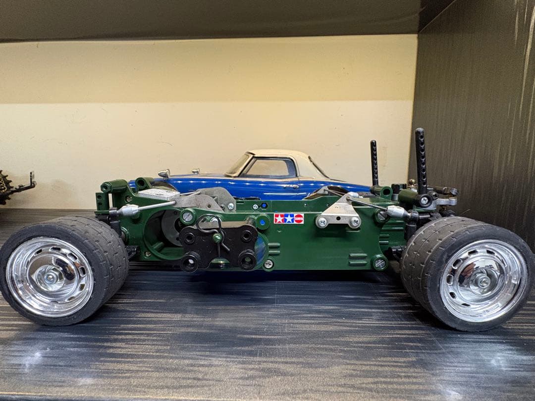 タミヤM01M02 シャーシ　ホンダS800ボディ