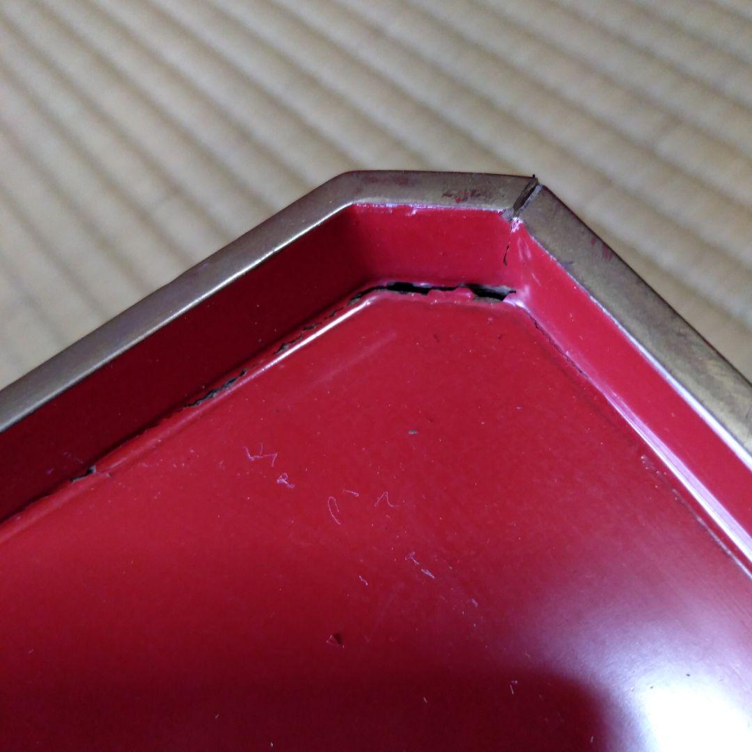 角膳　会席膳　朱色　木製　漆器　 大小2セット　大10膳小２膳