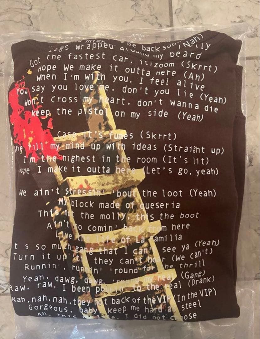 travis scott /Cactus Jackダークブラウン パーカーXL