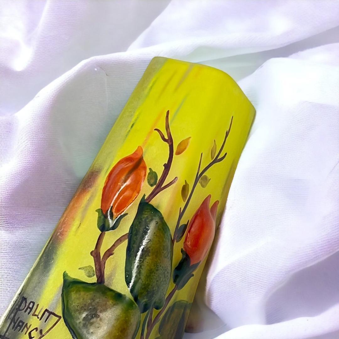 ドームナンシー 卓上照明 高さ21cm 被せガラス アンテルカレール 立体