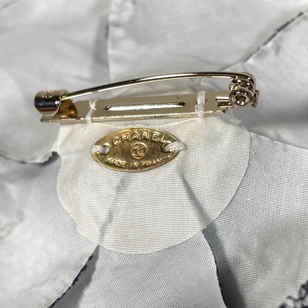 極美品✨シャネル 総レース カメリア ココマーク コサージュ ブローチ