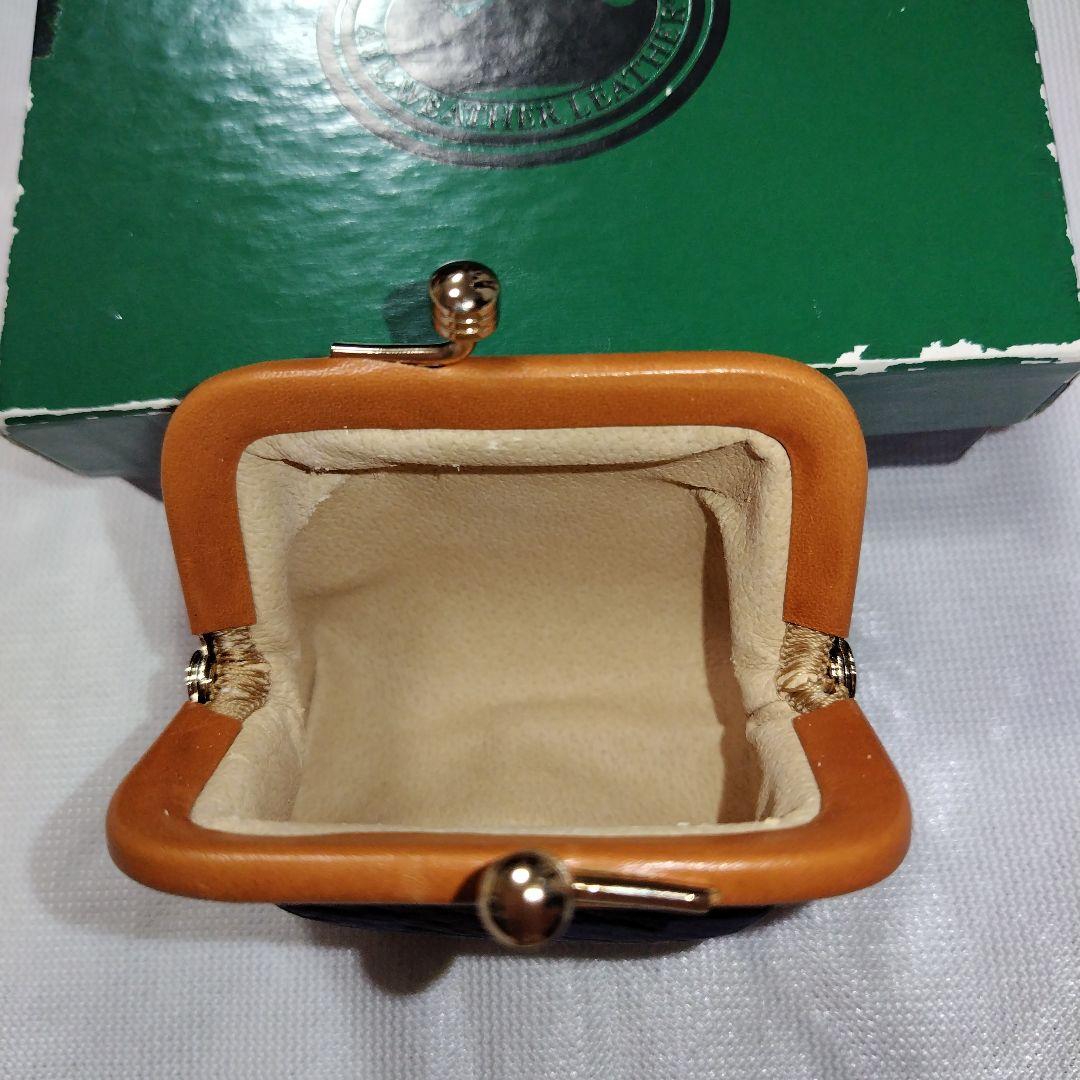 新品未使用☆ドゥーニーアンドバーグ　がま口財布、小物入れ　紺色　革製