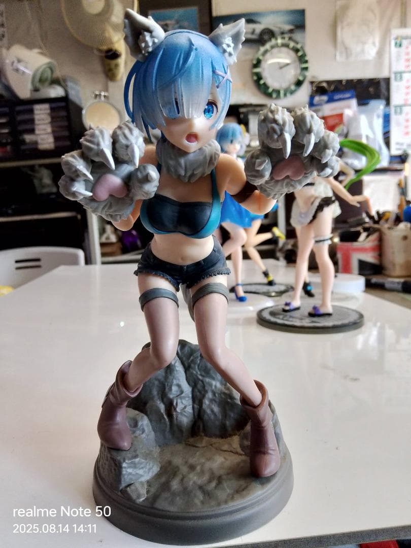 アニメキャラクター フィギュアセット。6体