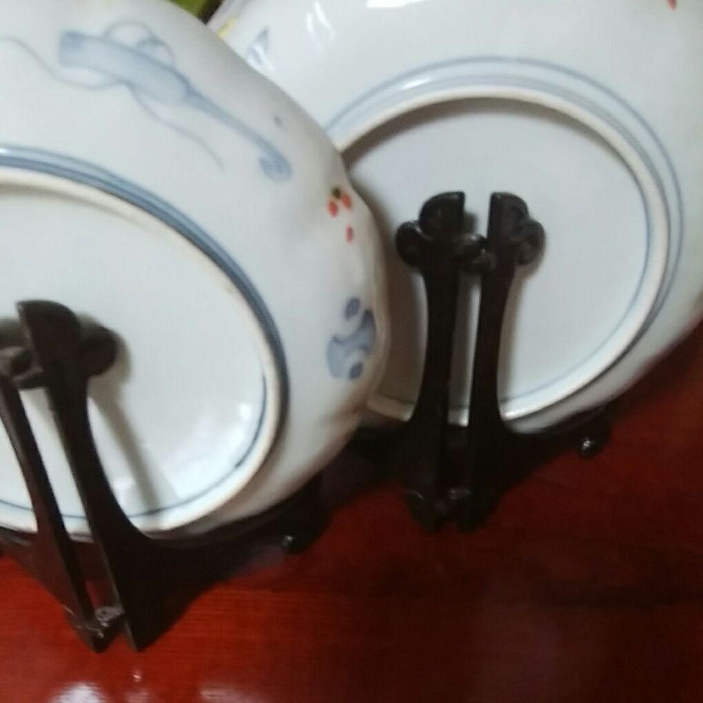 106 古伊万里 金襴手 7寸皿 2枚