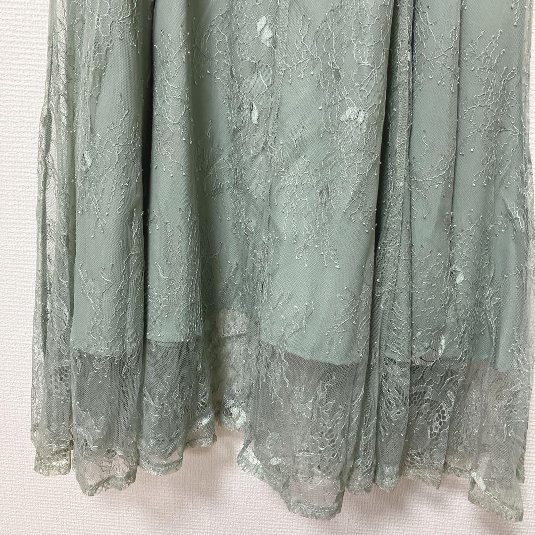 美品　人気　カナ　3way レースボレロセット フレア パーティー ドレス M