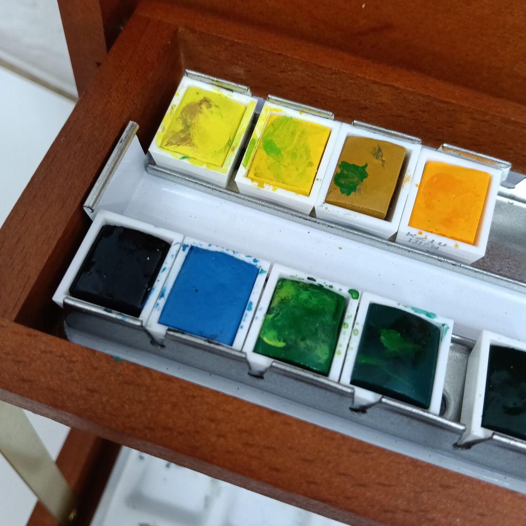 Rembrandt 絵具セット 木製ケース付き セット上109