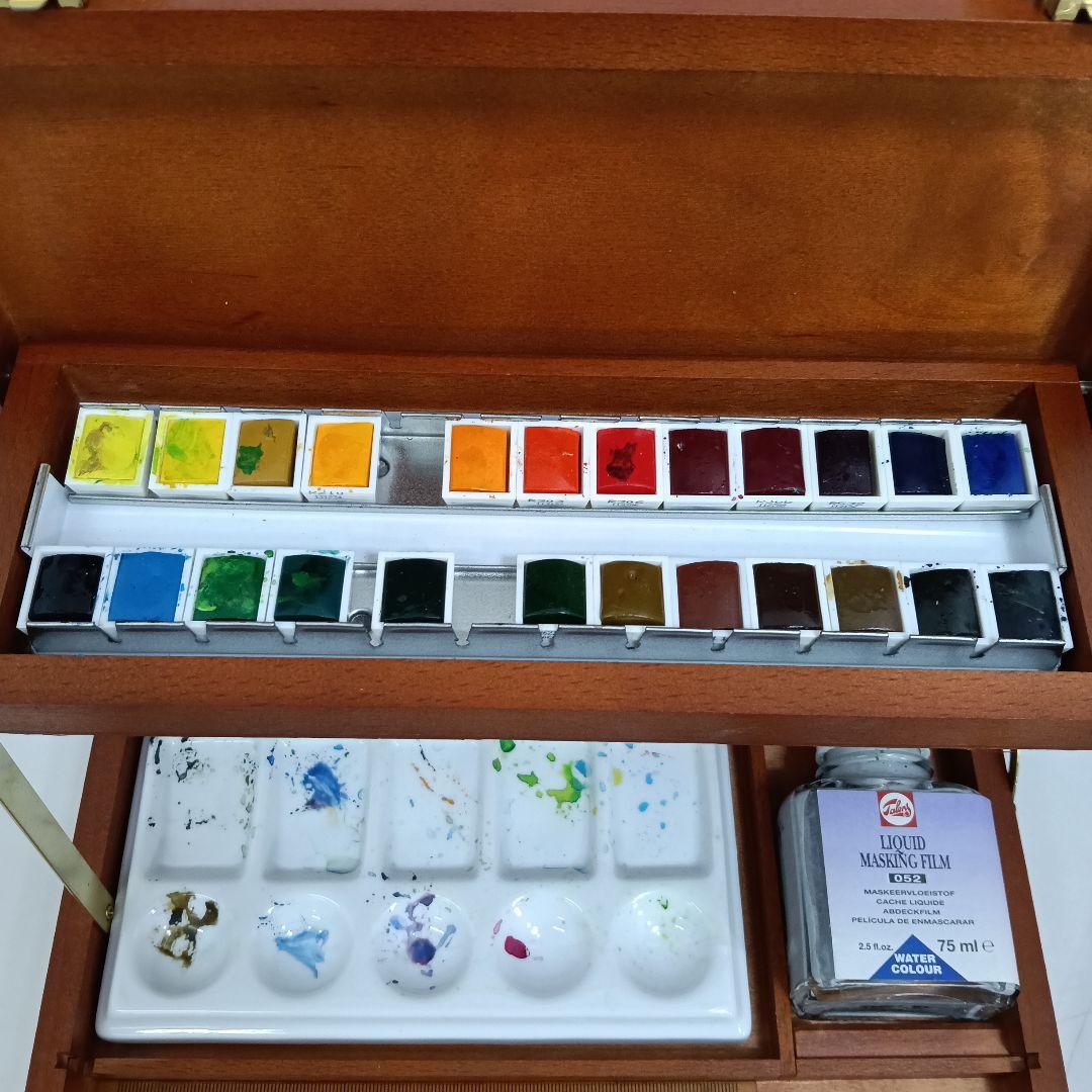 Rembrandt 絵具セット 木製ケース付き セット上109