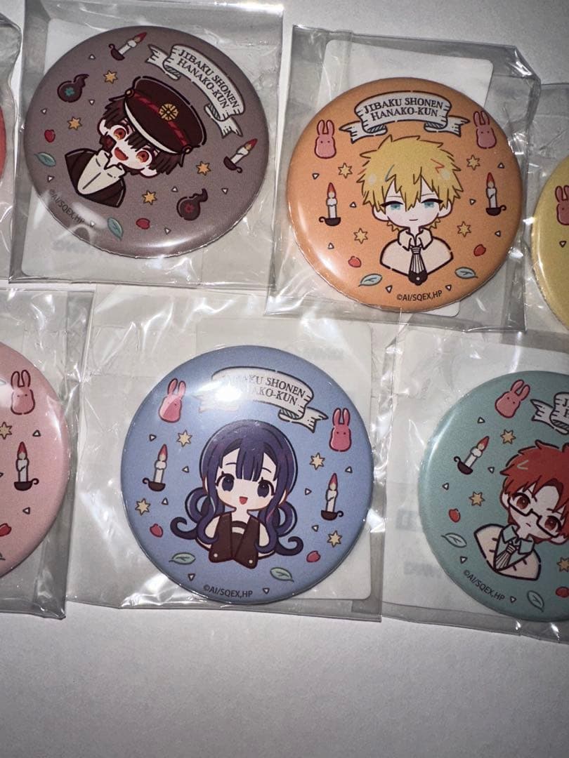 地縛少年花子くん　スクラッチ　あにちゃ～む　缶バッジ 7点セット