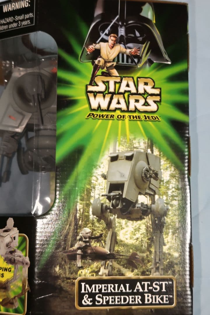 スターウォーズ　インペリアルAT-ST＆スピーダーバイク　イウォーク付き