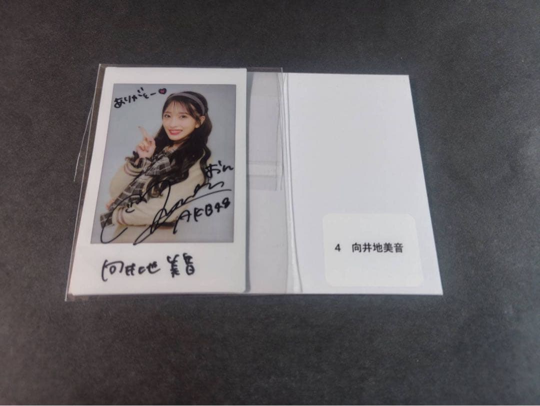 AKB 向井地 美音 サイン ポスター 向井地美音 直筆サインチェキ 当選品