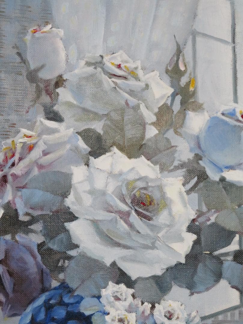 稲垣久治 『夜明け』 油彩 F8号　 ル・サロン永久会員　光陽会委員 　一枚の絵