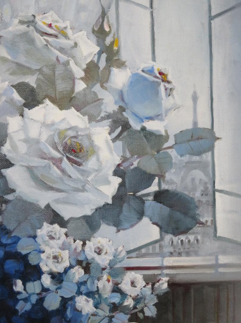 稲垣久治 『夜明け』 油彩 F8号　 ル・サロン永久会員　光陽会委員 　一枚の絵