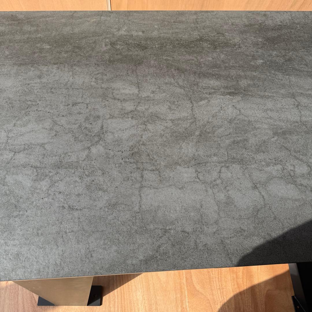 ☆セラミック加工 ダイニングテーブル☆スチール脚 V字形状脚 オシャレ